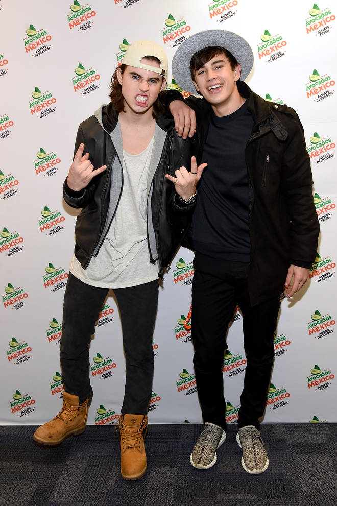 Nash Grier et Hayes Grier visitent la salle verte FNV (Fruits N Veggies)