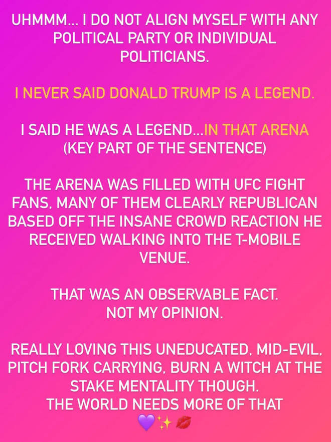 Megan Fox répond au contrecoup après avoir déclaré que Trump était une "légende" lors d'un événement UFC 4 Megan Fox partage une déclaration après le contrecoup du commentaire de la «légende» de Trump