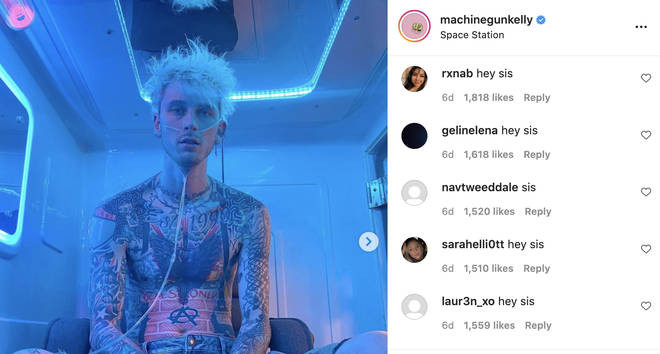 Machine Gun Kelly est trollé sur Instagram après que la vidéo de TikToker soit devenue virale 4 L'Instagram de Machine Gun Kelly est inondé de "salut soeurette" commentaires