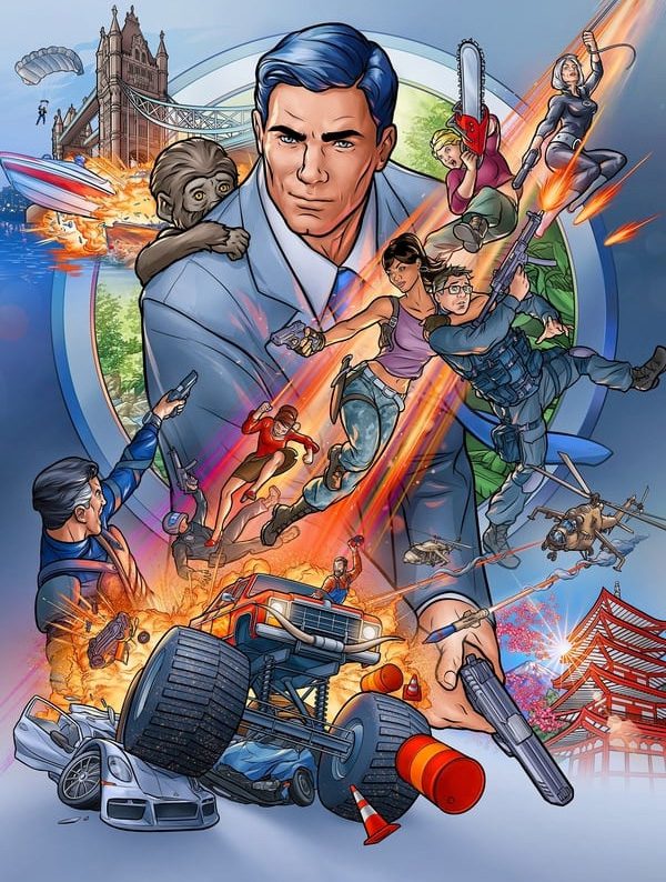 Quand la saison 12 d'Archer sera-t-elle sur Netflix ? 3 Archer Affiche Netflix
