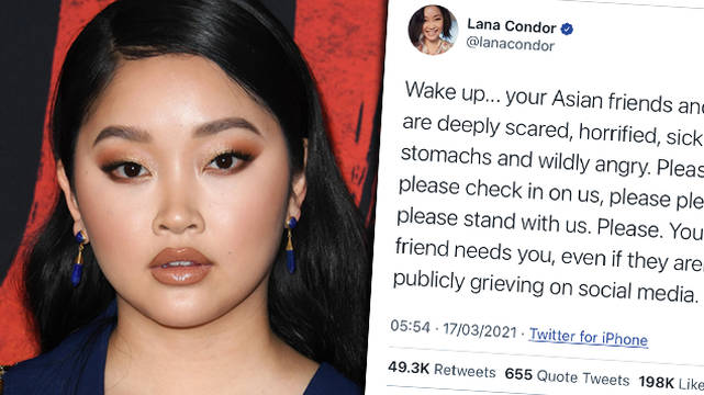 Lana Condor exhorte les gens à "se tenir aux côtés" de la communauté asiatique après la fusillade d'Atlanta 2 Lana Condor exhorte les gens à "se tenir aux côtés" de la communauté asiatique après la fusillade d'Atlanta - 1