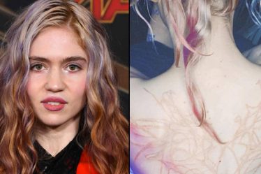 Grimes dévoile un énorme nouveau tatouage dans le dos « cicatrices extraterrestres » - 10