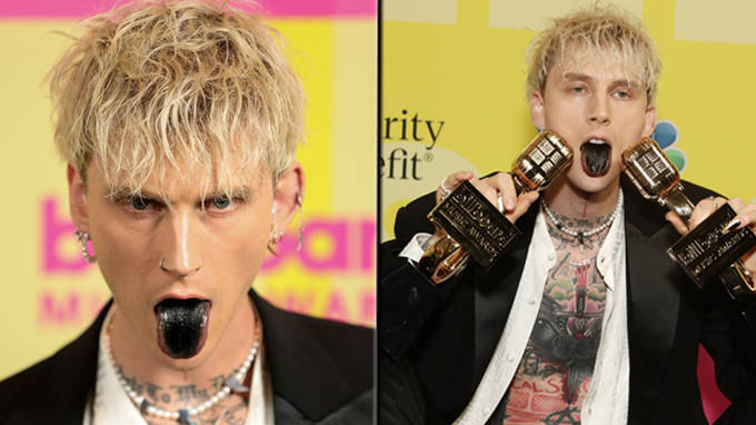 Machine Gun Kelly a peint sa langue en noir pour les Billboard Music Awards et pourquoi ? 2 Machine Gun Kelly a peint sa langue en noir pour les Billboard Music Awards et pourquoi ? - 1
