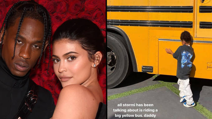Kylie Jenner et Travis Scott critiqués pour avoir surpris leur fille Stormi avec son propre... - 1