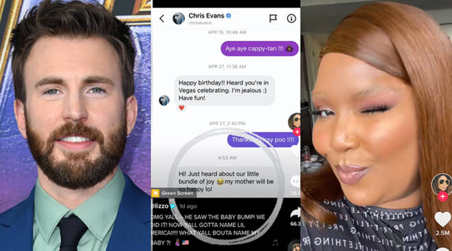 Chris Evans répond à la « rumeur de grossesse » de Lizzo sur TikTok avec un DM hilarant 3 Lizzo partage la réponse de Chris Evans à sa « rumeur de grossesse » TikTok