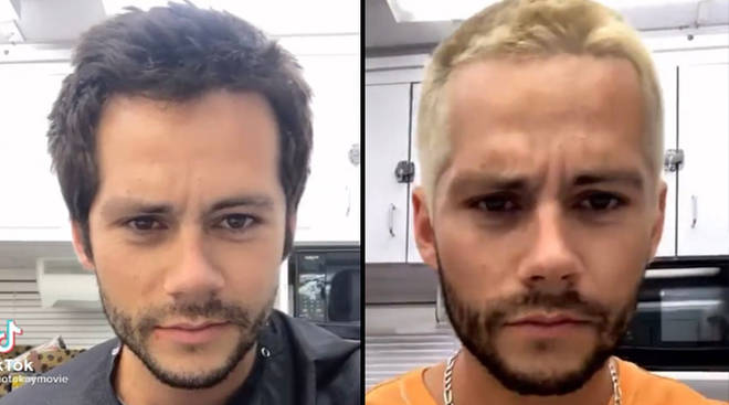 Dylan O'Brien teint les cheveux en blond et se fait tatouer pour un nouveau rôle au cinéma 3 Dylan O'Brien devient blonde pour le film Not Okay de Hulu