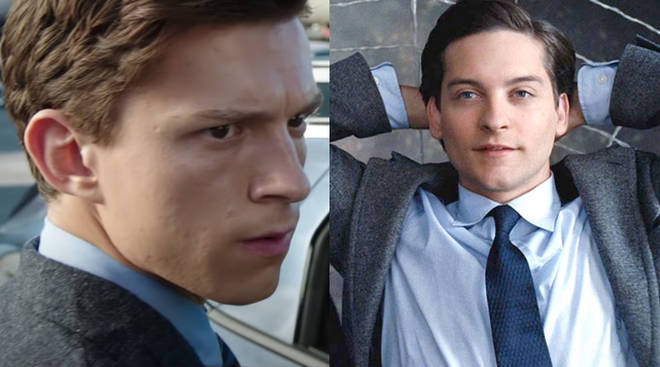 Tom Holland et Tobey Maguire dans le rôle de Peter Parker
