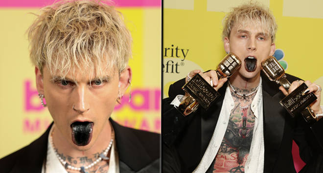 Machine Gun Kelly a peint sa langue en noir pour les Billboard Music Awards et pourquoi ? 3 Machine Gun Kelly a peint sa langue en noir pour les Billboard Music Awards