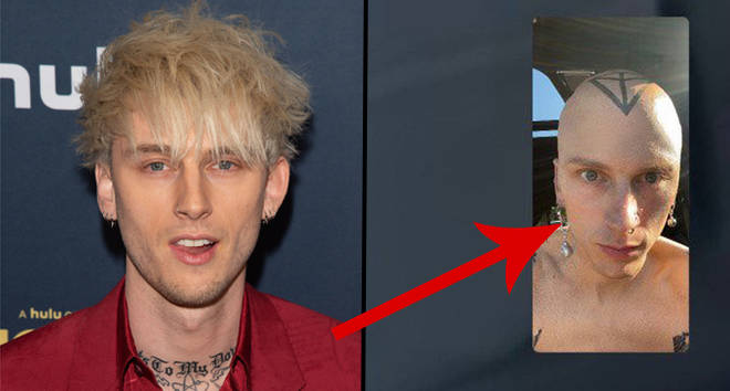 Machine Gun Kelly révèle un énorme nouveau tatouage de tête et une tête rasée