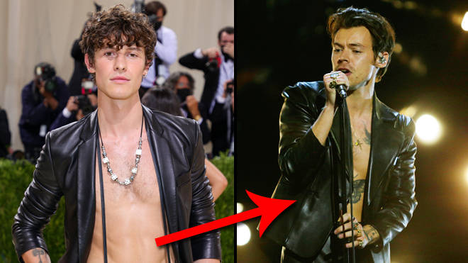 Shawn Mendes accusé d'avoir « copié » Harry Styles avec les looks Met Gala et VMA 3 Shawn Mendes accusé d