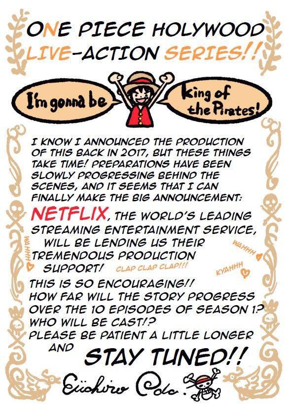 Série d'action en direct Netflix "One Piece" : tout ce que nous savons jusqu'à présent 4 annonce d'une seule pièce