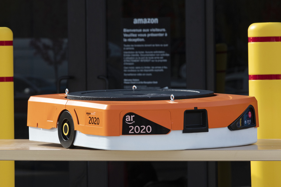 Environ 65% de la surface au sol sera réservée aux robots.  Ici, le châssis du robot sans moteur ni roues. 