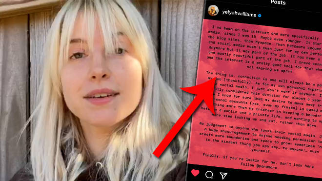 Hayley Williams a quitté les réseaux sociaux 2 Hayley Williams a quitté les réseaux sociaux - 1