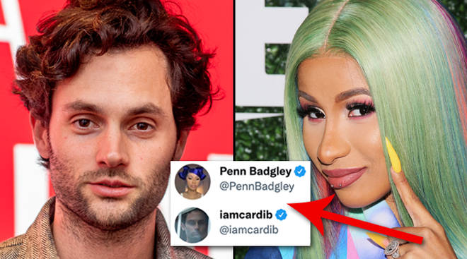 Penn Badgley et Cardi B sont devenus des besties inattendues et je suis tellement obsédé 3 Penn Badgley et Cardi B échangent leurs photos de profil sur Twitter