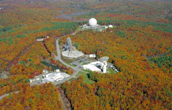 L'Observatoire Haystack au MIT (Massachusetts, États-Unis).