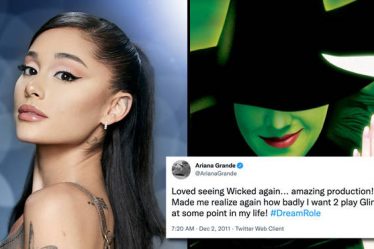 Ariana Grande a manifesté son rôle de Wicked il y a 10 ans dans un tweet - 7