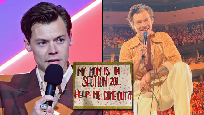 Harry Styles aide un fan gay à sortir avec sa mère lors de son concert Love On Tour 3 Harry Styles arrête le concert de Love On Tour pour aider les fans à sortir avec leur mère