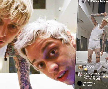 Pete Davidson et Machine Gun Kelly se déshabillent et dévoilent la taille de leur pénis sur... 52 Pete Davidson et Machine Gun Kelly se déshabillent et dévoilent la taille de leur pénis sur... - 51