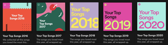 Comment afficher les anciennes listes de lecture Spotify Wrapped 4 Comment afficher Spotify Wrapped 2016, 2017, 2018, 2019 et 2020