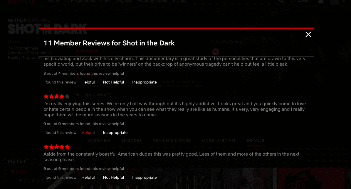 Pourquoi Netflix a supprimé ses notes 5 étoiles 4 avis des utilisateurs de netflix