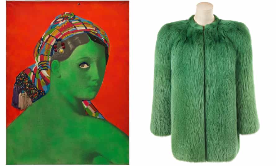 L'art d'Yves Saint Laurent : la maison de design fête ses 60 ans | Yves Saint Laurent 2 Veste YSL de la collection printemps/été 1971 inspirée du Made in Japan-La Grande Odalisque (1964) de Martial Raysse.