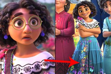 Les fans d'Encanto repèrent d'incroyables œufs de Pâques sur la robe de Mirabel - 13