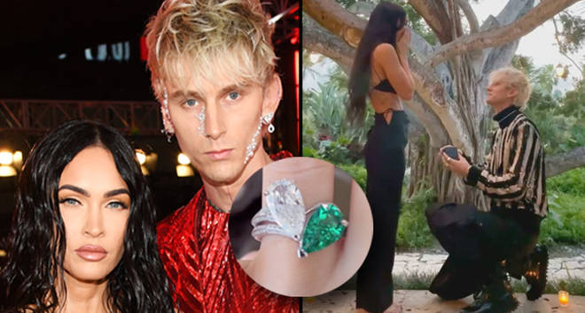 Machine Gun Kelly a mis des épines sur la bague de fiançailles de Megan Fox pour que ce soit douloureux... 3 Machine Gun Kelly a conçu la bague de fiançailles de Megan Fox