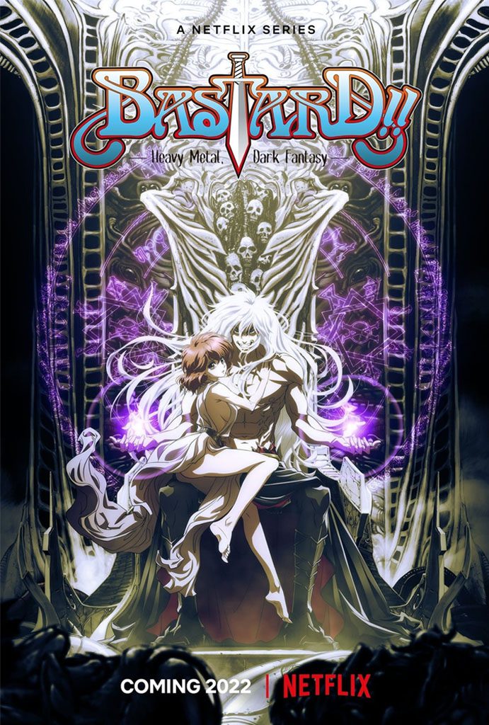 'BASTARD‼ Heavy Metal, Dark Fantasy' Anime Netflix: tout ce que nous savons jusqu'à présent 6 bastard heavy metal dark fantasy arrive sur netflix en 2022 affiche