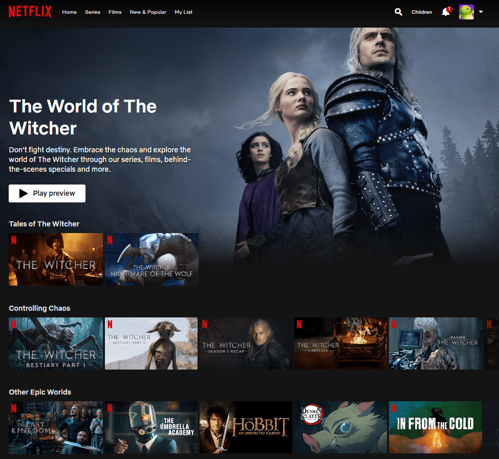 Chaque émission et film "The Witcher" arrive bientôt sur Netflix 6 le monde du hub de sorceleur netflix