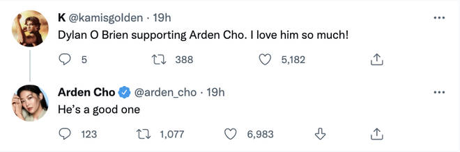 Renaissance de Teen Wolf: Arden Cho répond au soutien des fans après une renaissance "irrespectueuse"... 3 Arden Cho répond au soutien de Dylan O'Brien au milieu du différend sur le salaire du film Teen Wolf