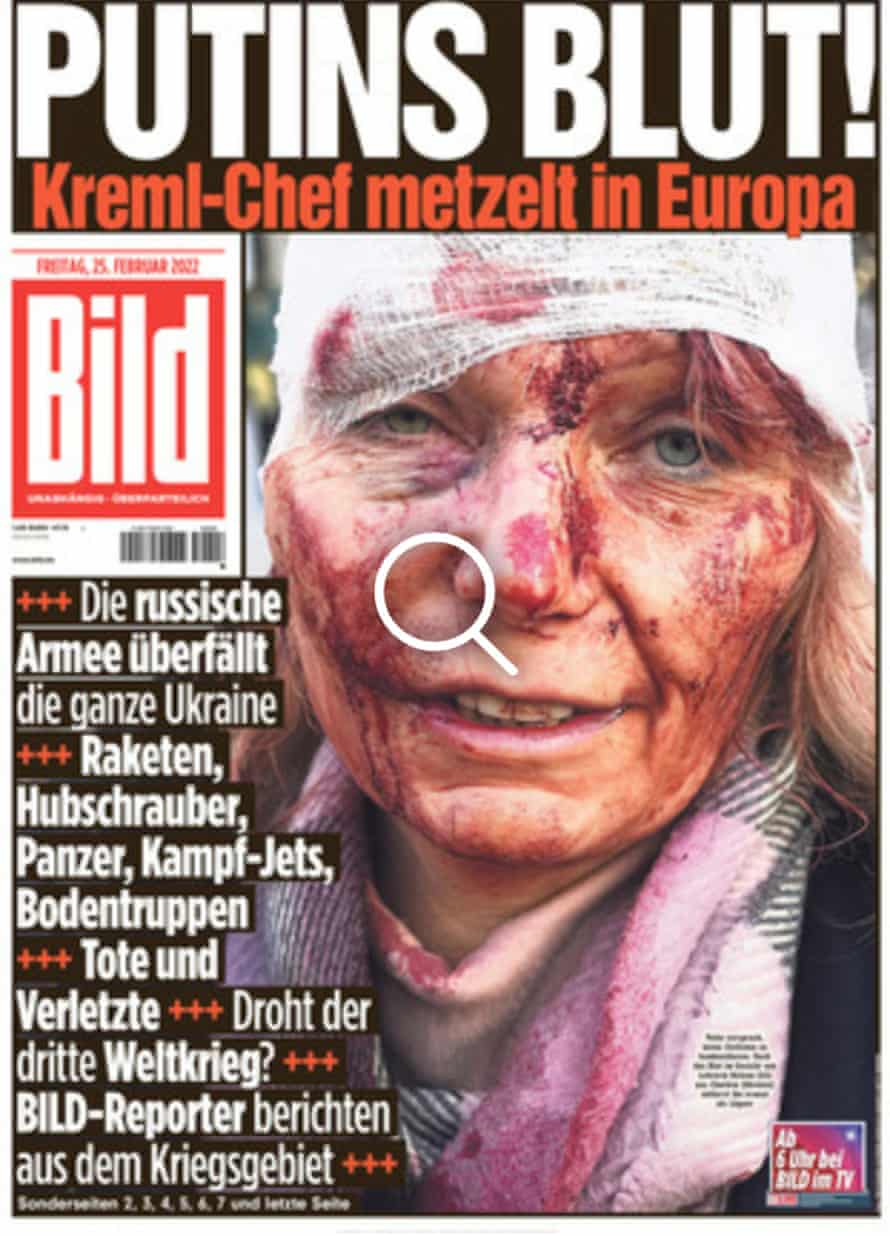 « Son sang… ses mains » : ce que disent les journaux sur l'invasion russe de l'Ukraine | Médias 1 Page d'accueil de l'image