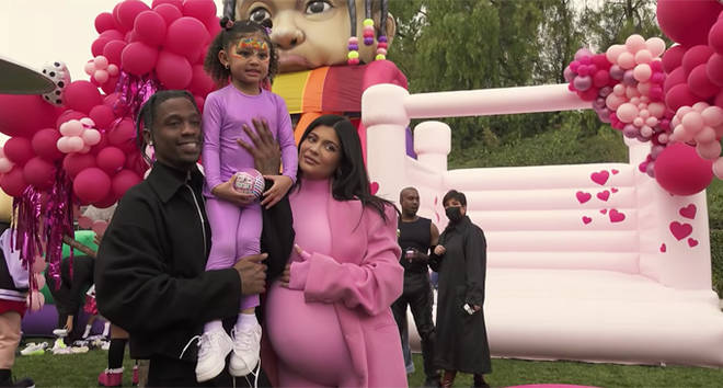 Kylie Jenner, Travis Scott et Stormi.