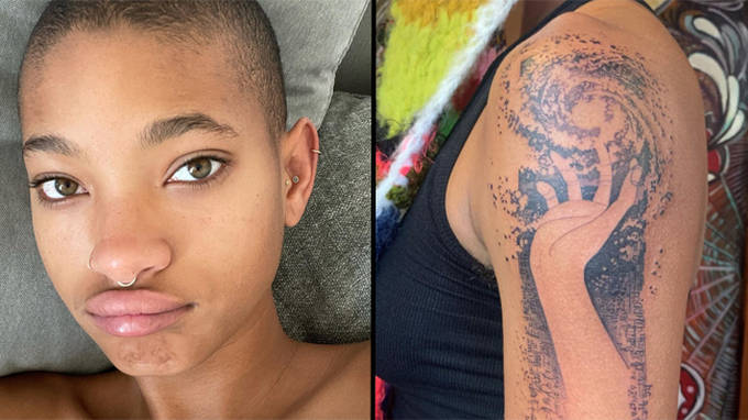 Willow Smith vient de se faire tatouer un nouveau bras et c'est ÉNORME 2 Willow Smith vient de se faire tatouer un nouveau bras et c'est ÉNORME - 1