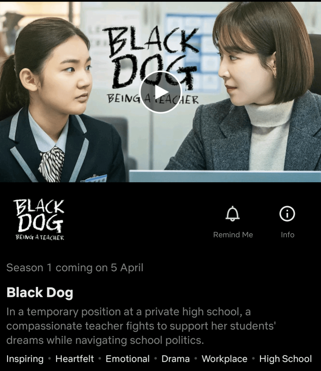 TVN K-Drama 'Black Dog: Being a Teacher' Saison 1 arrive sur Netflix en avril 2022 4 Capture d'écran 20220313 091419
