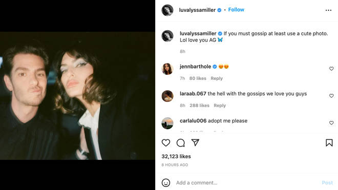 Andrew Garfield et Alyssa Miller se sont-ils séparés ?