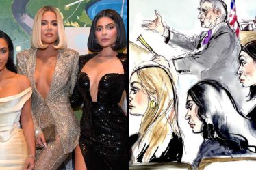 Les Kardashian sont rôtis sur leurs croquis d'audience du procès de Blac Chyna - 12