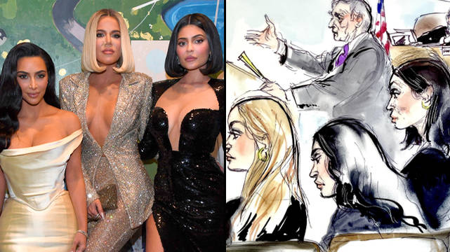 Les Kardashian sont rôtis sur leurs croquis d'audience du procès de Blac Chyna 2 Les Kardashian sont rôtis sur leurs croquis d'audience du procès de Blac Chyna - 1