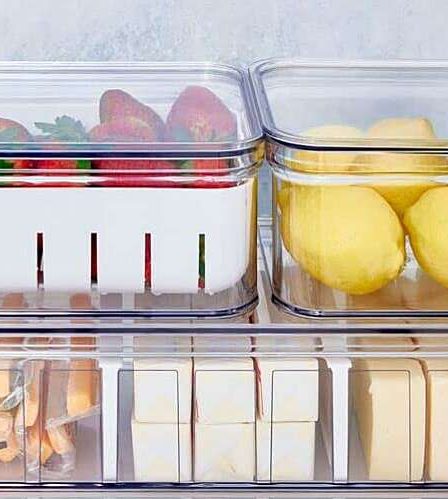 Ces contenants transparents et empilables de conservation des aliments aident à conserver la fraîcheur plus longtemps 121 Ces contenants transparents et empilables de conservation des aliments aident à conserver la fraîcheur plus longtemps - 120