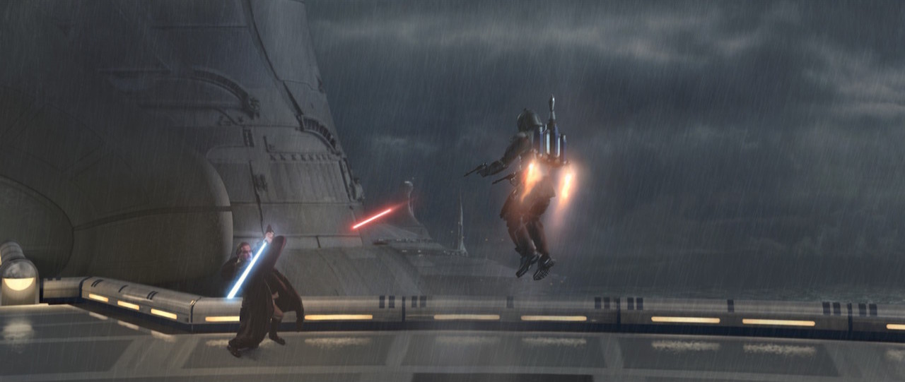 Obi Wan et Jango Fett