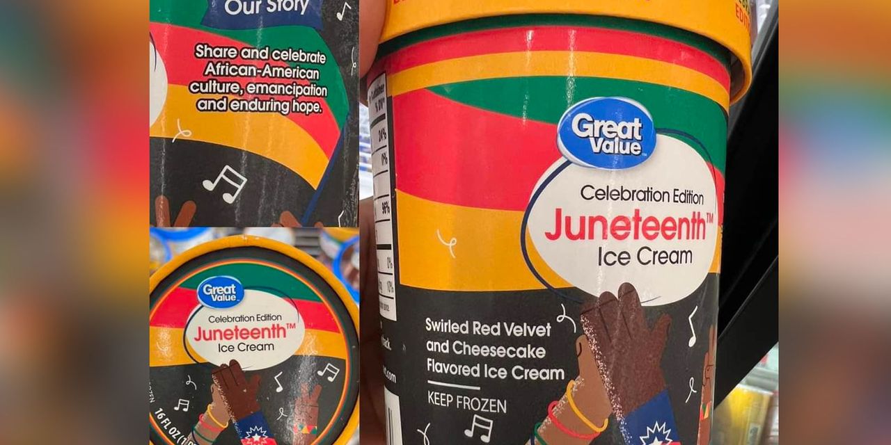 La crème glacée sur le thème du Juneteenth de Walmart provoque des réactions négatives en ligne 2 La crème glacée sur le thème du Juneteenth de Walmart provoque des réactions négatives en ligne - 1