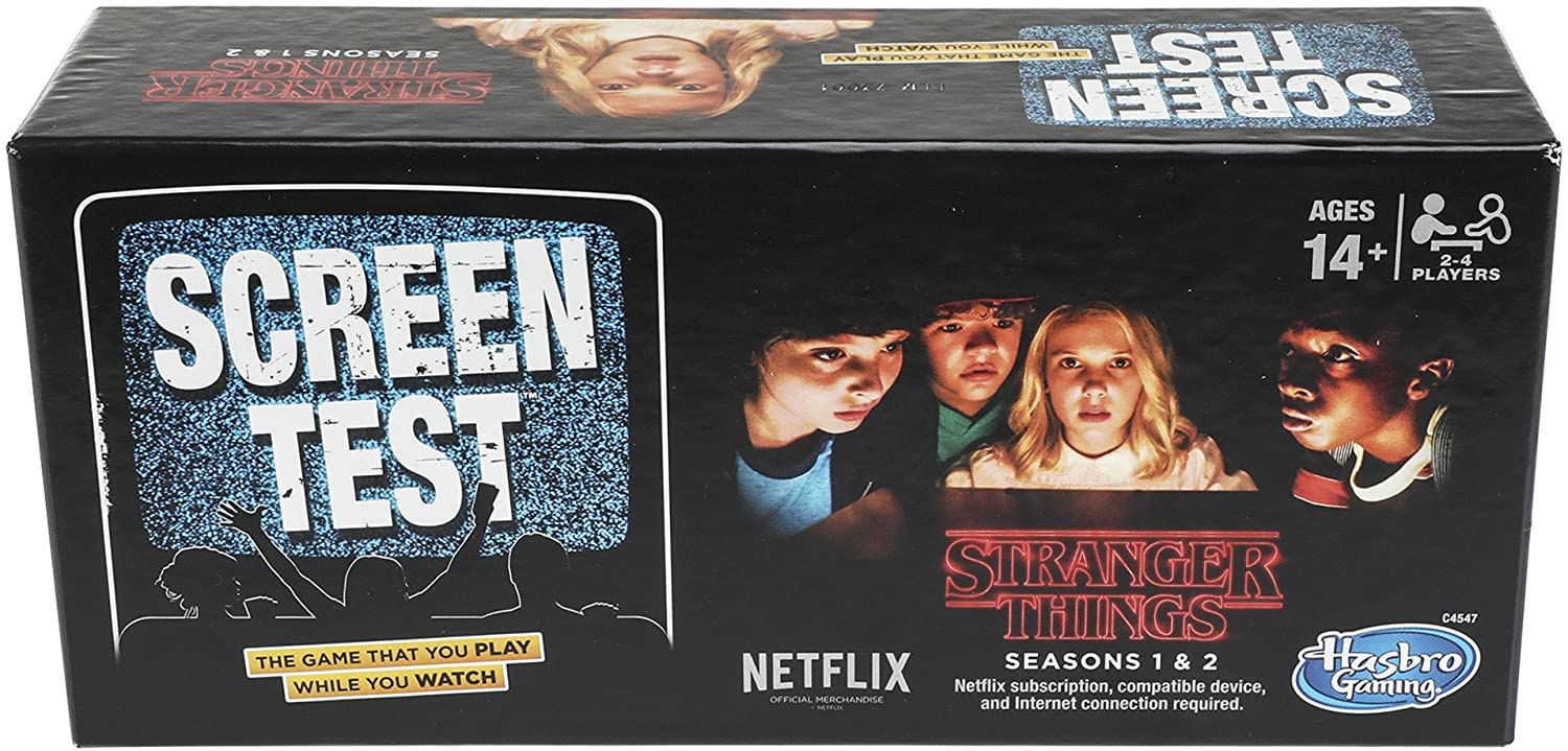 Découvrez le jeu de cartes Stranger Things Screen Test de Hasbro sur Amazon.