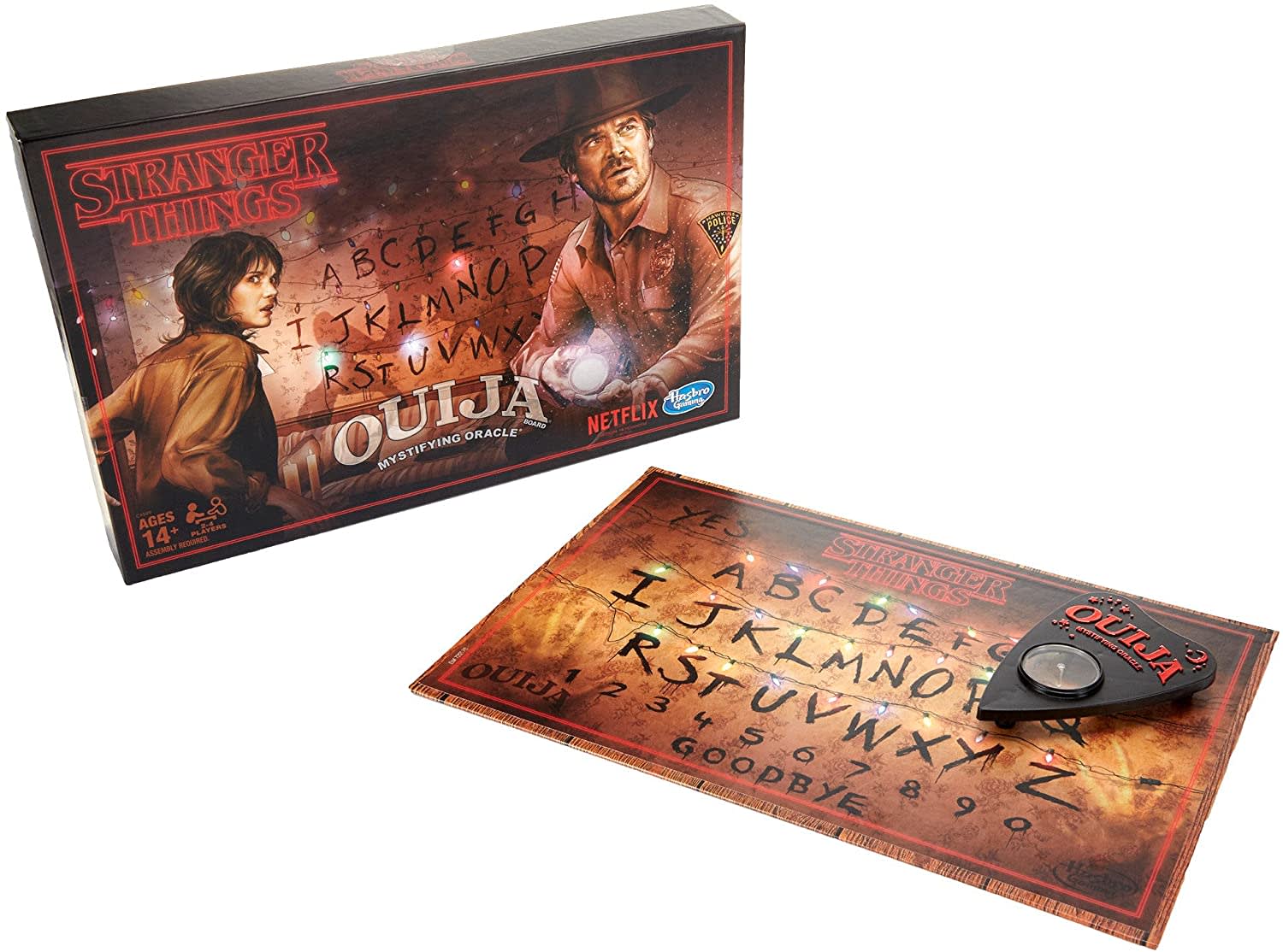 Découvrez la planche Ouija Stranger Things de Hasbro sur Amazon.