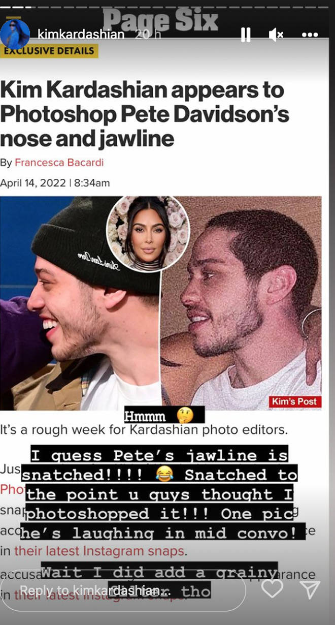 Kim Kardashian admet avoir modifié la photo de Stormi Webster pour ne pas la ruiner... 5 Histoires Instagram de Kim Kardashian.