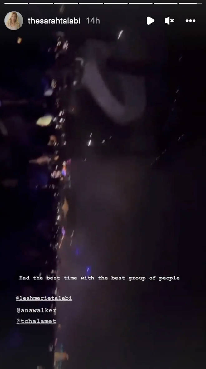 Le mannequin Sarah Talabi répond aux rumeurs de baiser de Timothée Chalamet avec une déclaration emblématique 4 Sarah Talabi partage une vidéo de Coachella