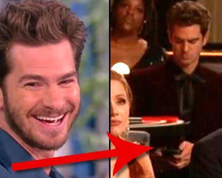Andrew Garfield envoyait des SMS à des amis à propos de la gifle de Will Smith dans le mème viral des Oscars 2 Andrew Garfield envoyait des SMS à des amis à propos de la gifle de Will Smith dans le mème viral des Oscars - 1