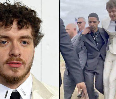 Jack Harlow critiqué après avoir été porté par deux hommes noirs au Kentucky Derby 8 Jack Harlow critiqué après avoir été porté par deux hommes noirs au Kentucky Derby - 7