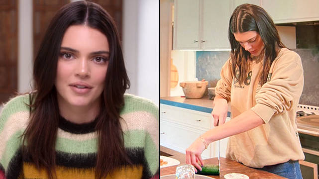 Kendall Jenner qui a du mal à couper un concombre laisse les téléspectateurs de Kardashian dans l'hystérie 2 Kendall Jenner qui a du mal à couper un concombre laisse les téléspectateurs de Kardashian dans l'hystérie - 1