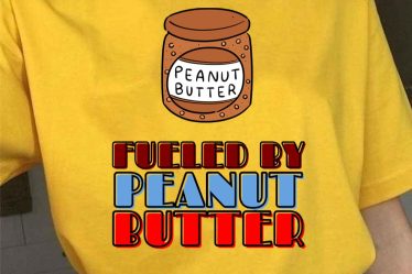 Alimenté par le beurre de cacahuète T-shirt unisexe - 11