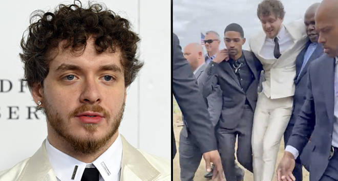 Jack Harlow critiqué après avoir été porté par deux hommes noirs au Kentucky Derby 3 Jack Harlow