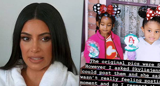 Kim Kardashian admet avoir modifié la photo de Stormi Webster pour ne pas la ruiner... 3 Kim Kardashian admet avoir modifié la photo de Stormi Webster pour ne pas ruiner son esthétique Instagram.